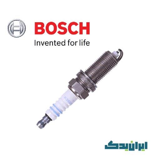 شمع بوش پایه کوتاه تک پلاتین BOSCH FR7DC 8 اصلی نیکل (با شناسه اصالت) 4عدد